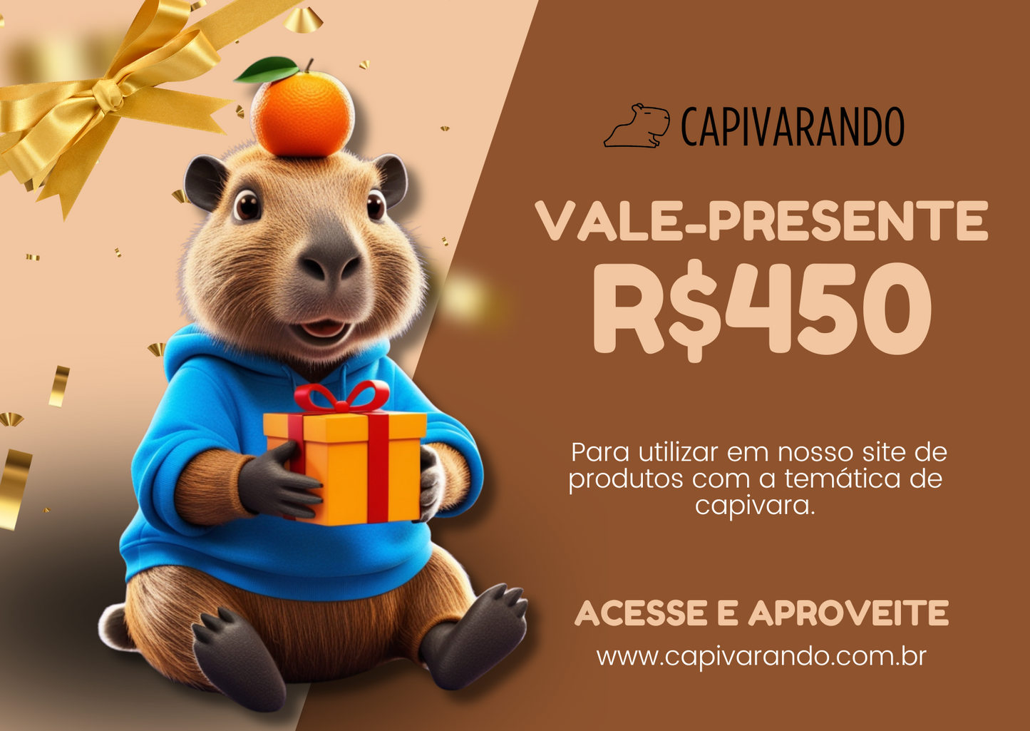 Cartão Presente Capivarando