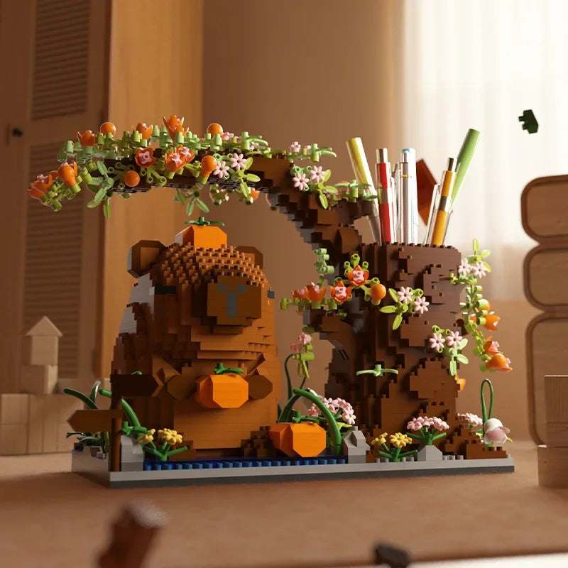 Bloco de montar - Lego NanoBlock Porta Caneta Capivarando®