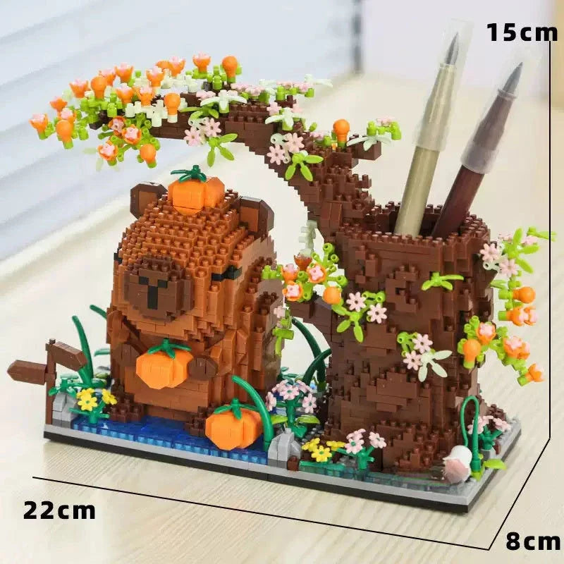 Bloco de montar - Lego NanoBlock Porta Caneta Capivarando®